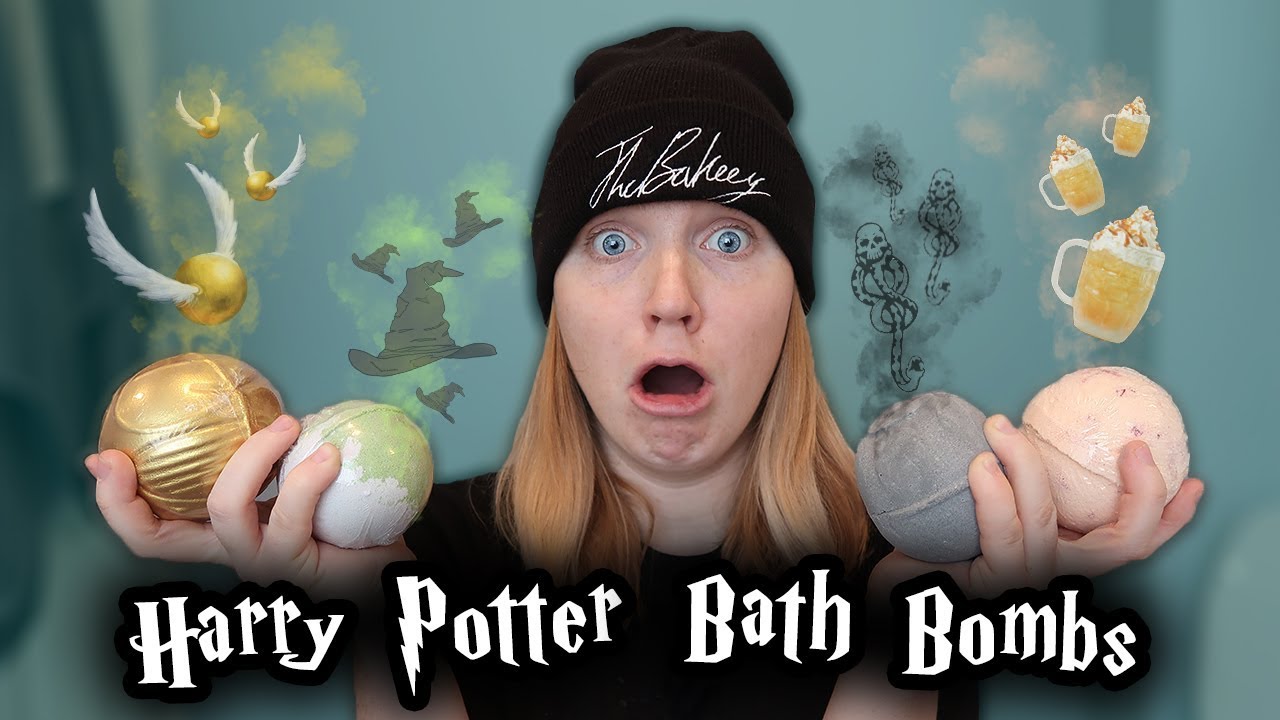 TRYING HARRY POTTER BATH BOMBS!