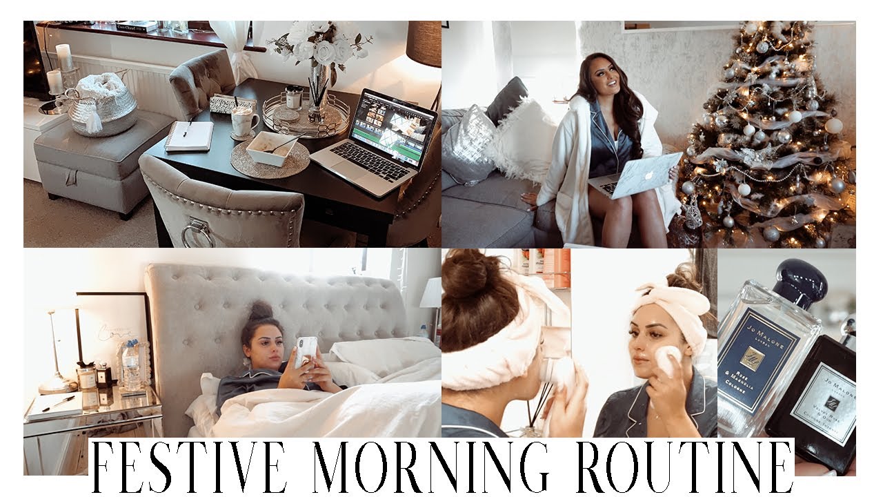 FESTIVE MORNING ROUTINE | Relaxing, Cosy & Christmassy!