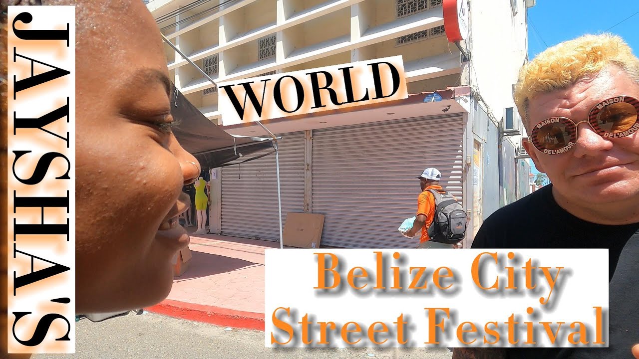 Belize 🇧🇿 Belize City Street Festival - Street Venders  and YouTuber Chris Must List