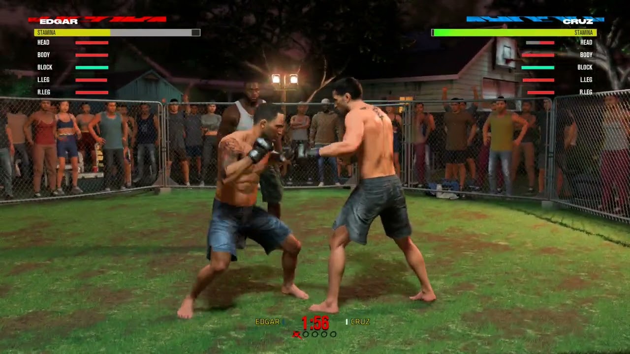 EA Sports UFC 5    Frankie Edgar Vs Dominick Cruz Backyard Fight Gameplay