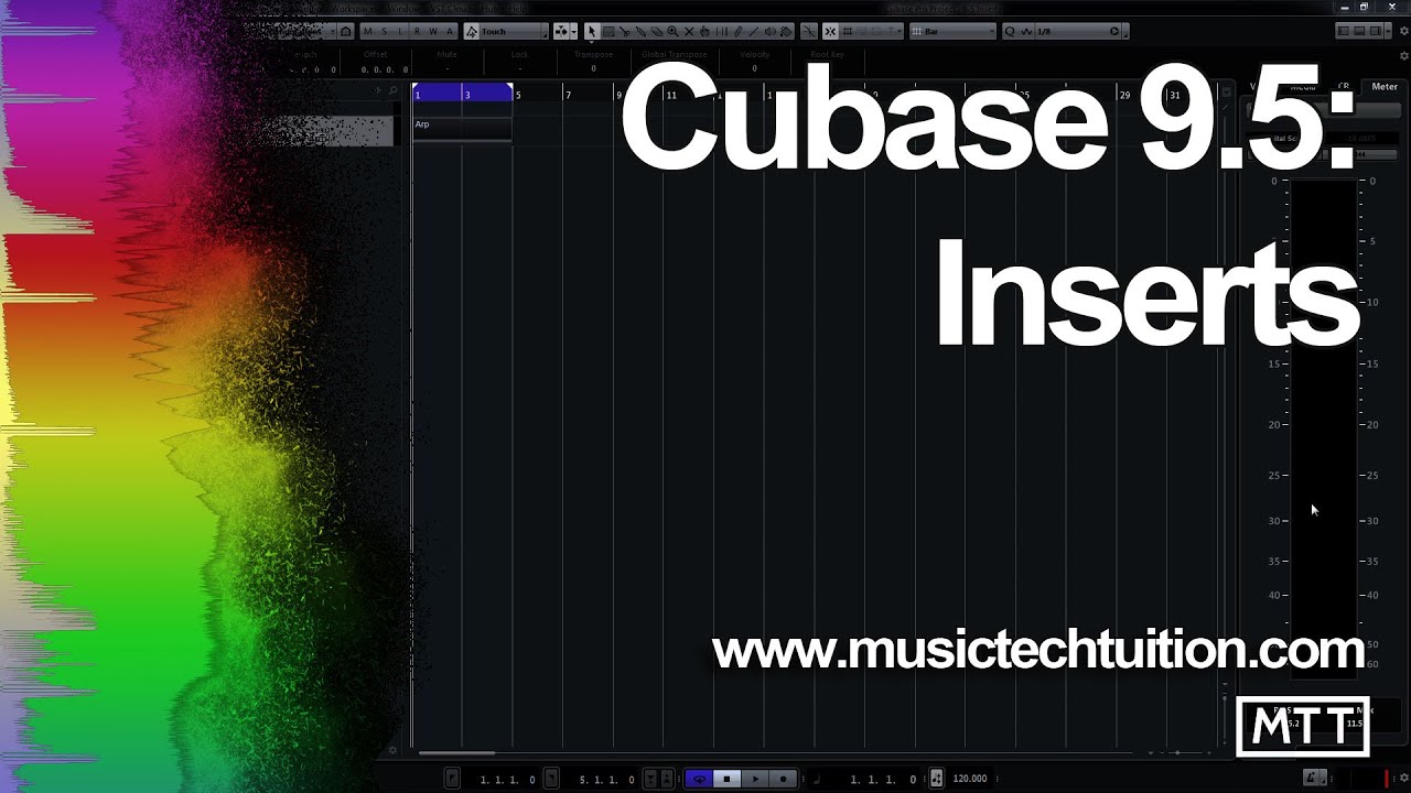Cubase 9.5: Inserts