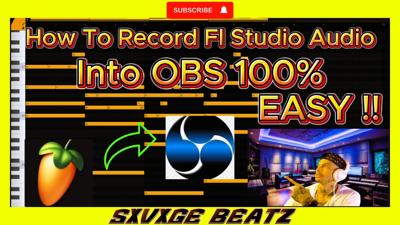 HOW TO RECORD / STREAM  FL STUDIO IN OBS 100% EASY FIX !