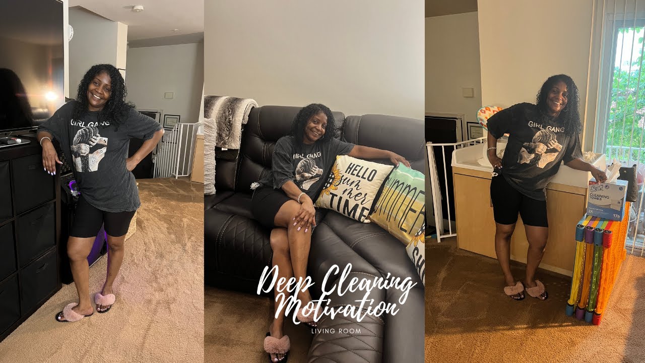 Deep Cleaning My Living Room / 2022 / Cleaning With Rachel