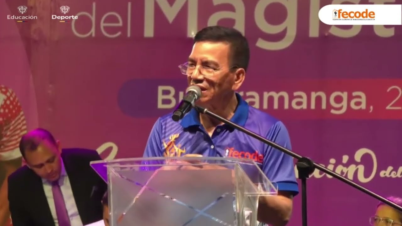 Discurso del Presidente de Fecode en la apertura de los Juegos Deportivos del Magisterio 2024