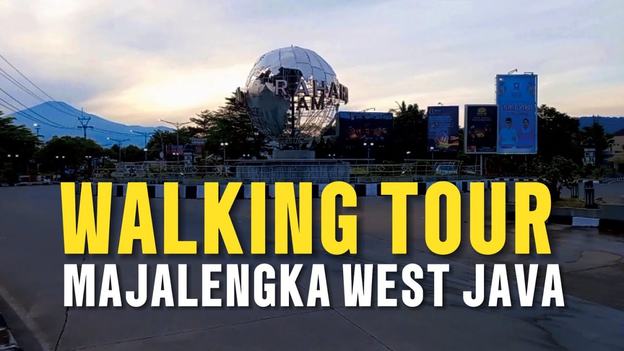 walking tour park of city majalengka district west java indonesia - quite atmopshere #walkingtour