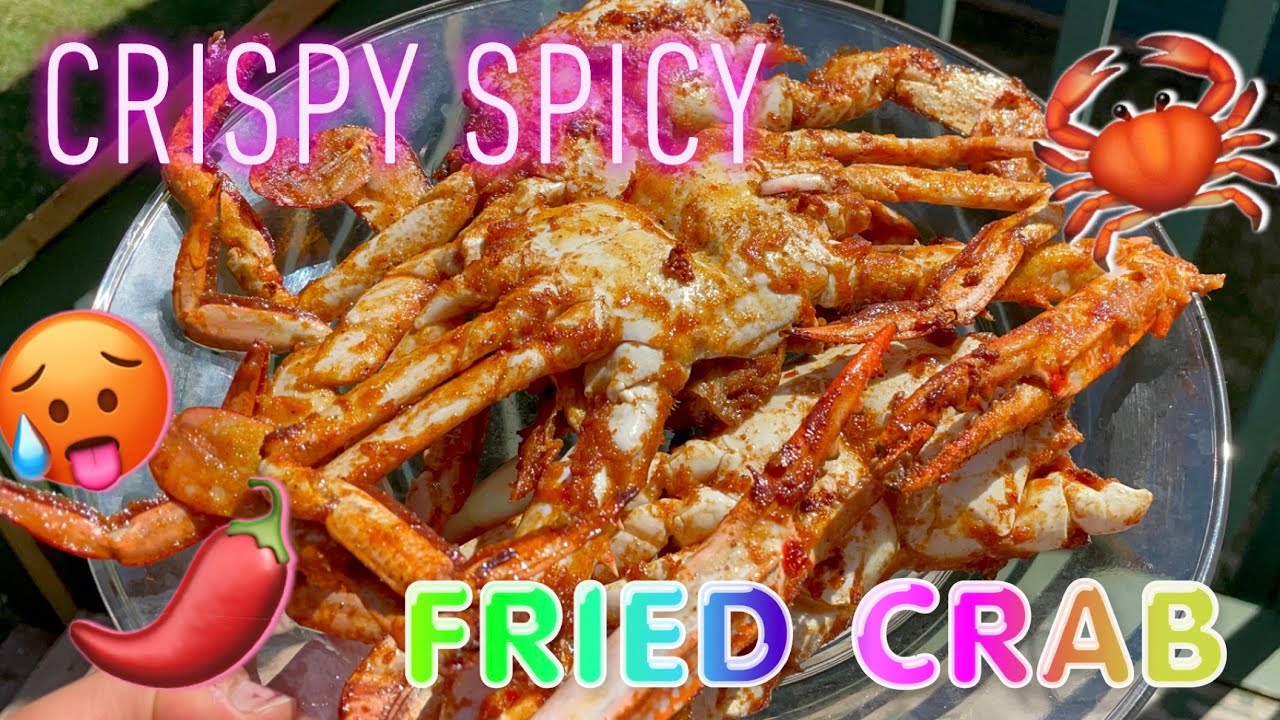 FRIED CRAB! CRISPY SPICY YUM 🦀 🌶 -Jaffna Cuisine
