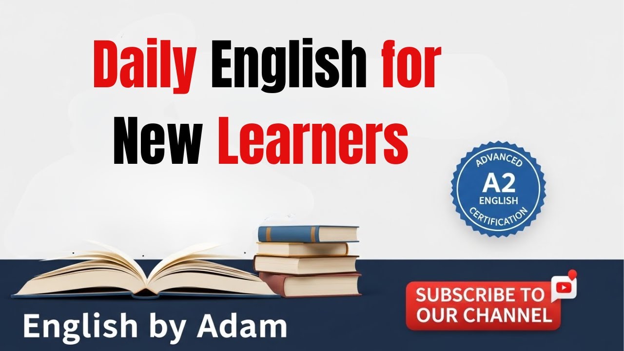 Simple Daily English for New Learners| Learn English Easily