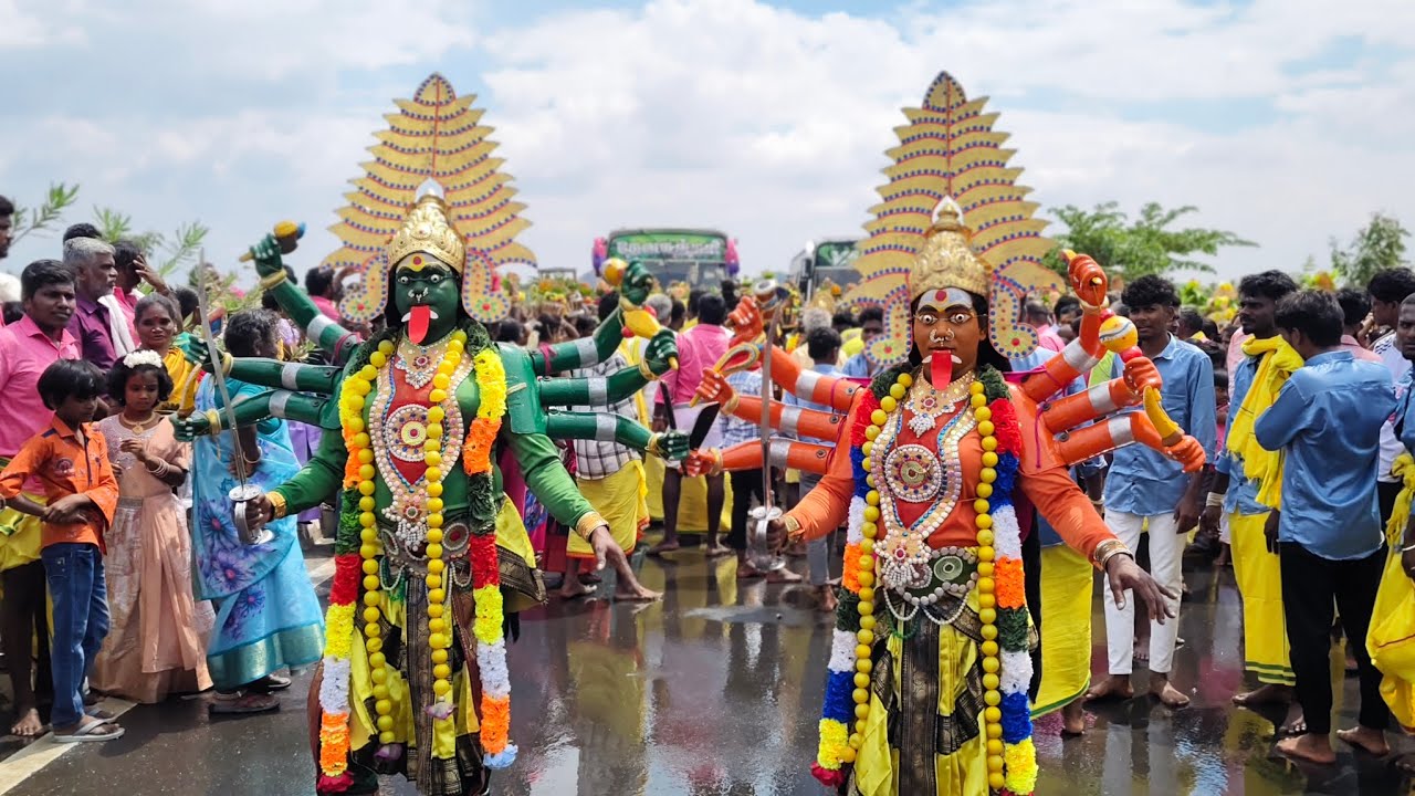 ஸ்ரீ வேலன் கிராமிய கலை குழு காளி ஆட்டம். பச்சை காளி,பவள காளி 