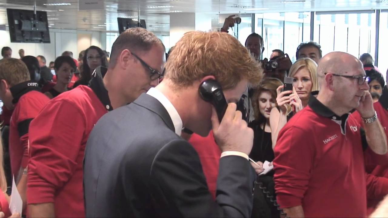 Prince Harry attends the BGC Charity Trading Day