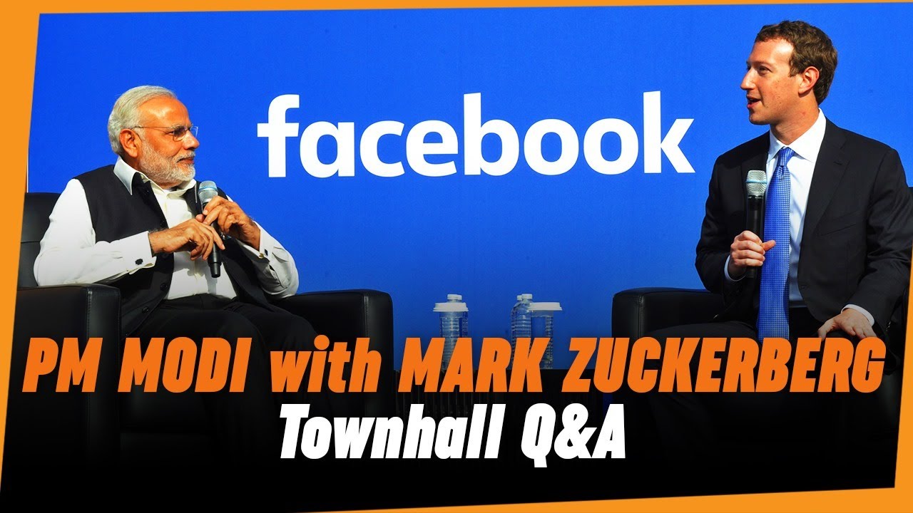 PM Narendra Modi and Mark Zuckerberg Townhall Q&A (Hindi) at Facebook HQ in San Jose