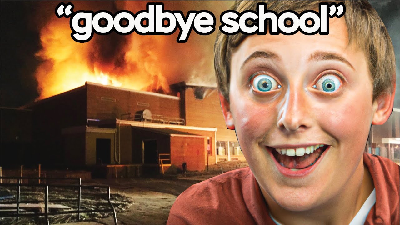spoiled brat sets his School on FIRE...