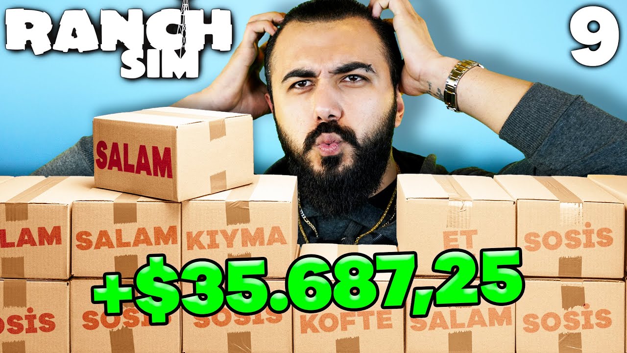 OHAA!!😲TEK SEFERDE DEVASA SATIŞ YAPTIK!! YENİ RANCH SIMULATOR (Bölüm #9) | Barış Can