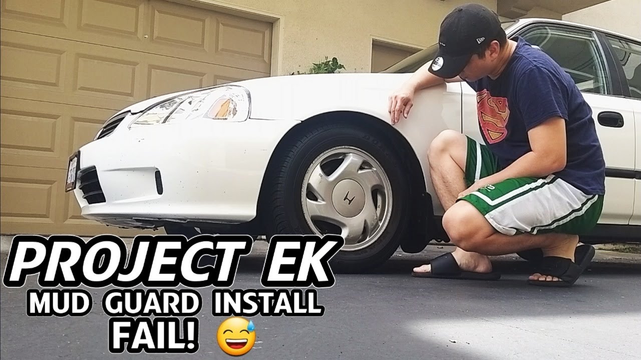 1999 Honda Civic Mudguards Installation FAIL | Project EK