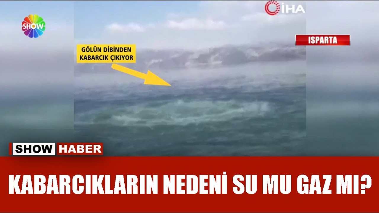 Eğirdir Gölü’nde gizemli su kabarcığı!