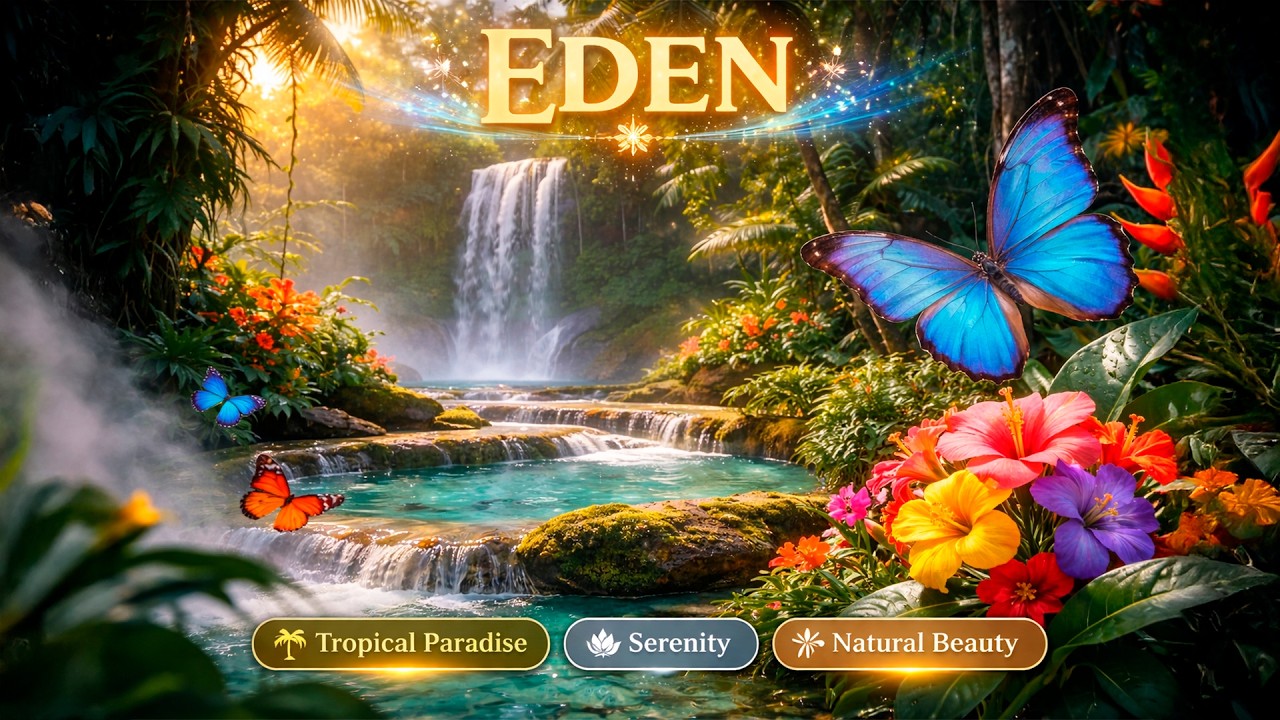 eden | cinematic rainforest ambient & harp for a magical tropical morning
