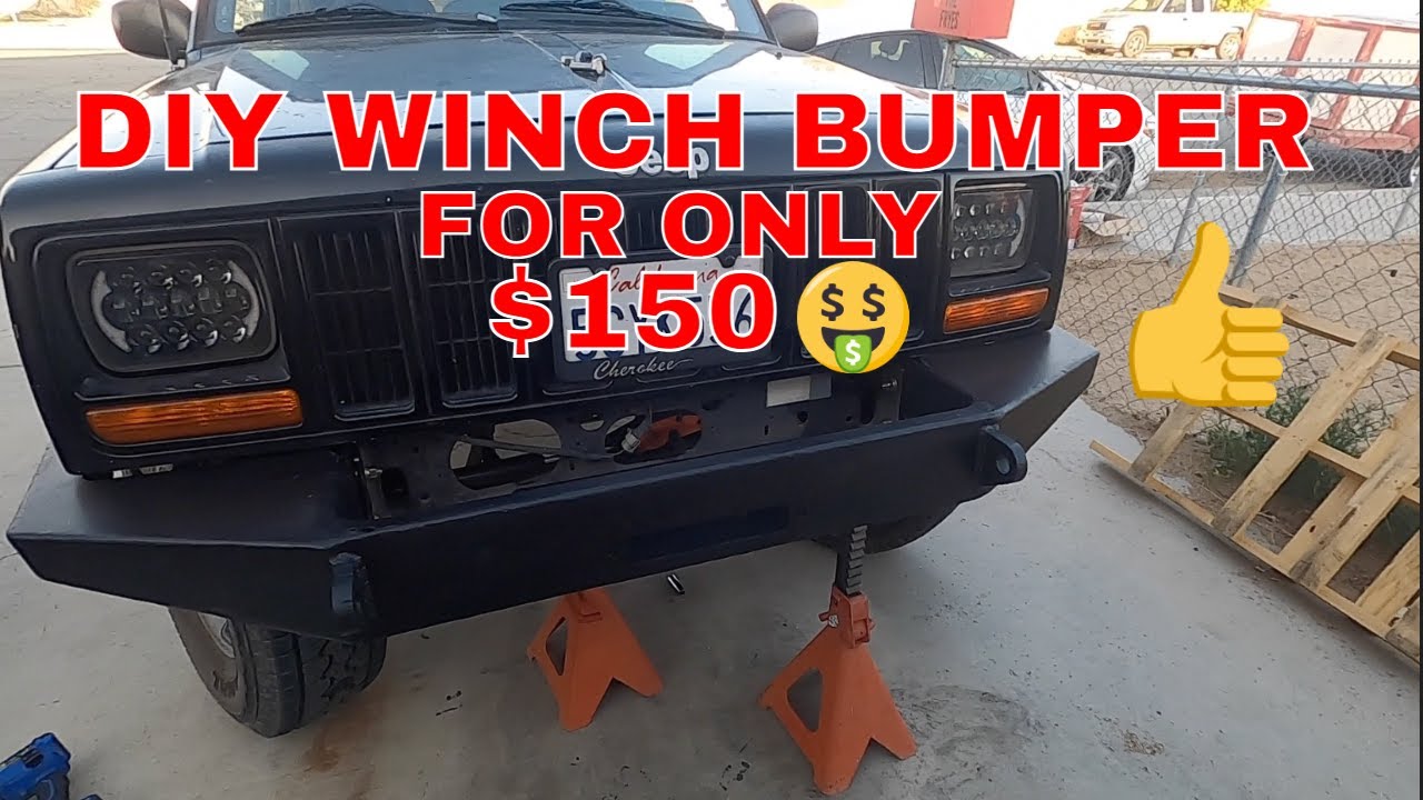 Бампер для лебедки Jeep Cherokee XJ своими руками из набора, который может собрать каждый