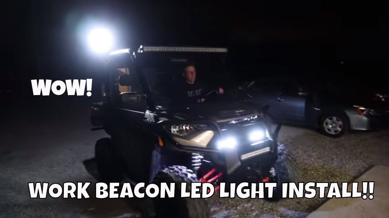 Polaris Ranger XP 1000  LED Light Install!!