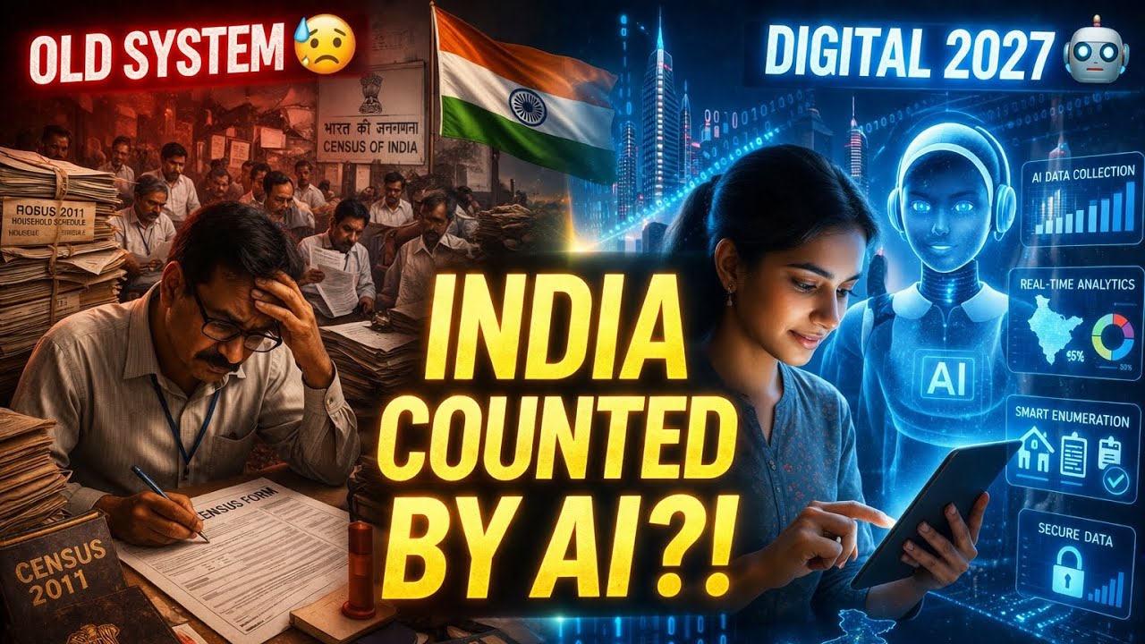 &ldquo;Digital Census 2027: India&rsquo;s Biggest Data Revolution Explained 🇮🇳🤖&rdquo; #news 