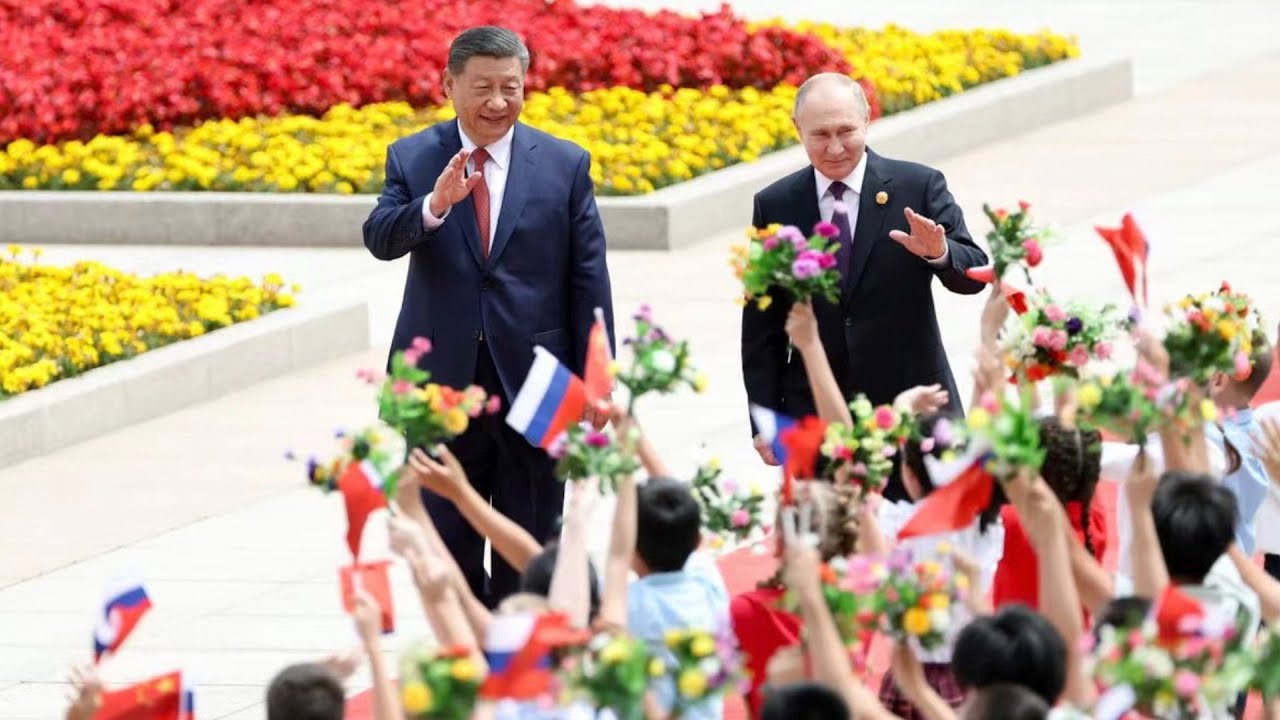 Xi Jinping holds welcome ceremony for Vladimir Putin