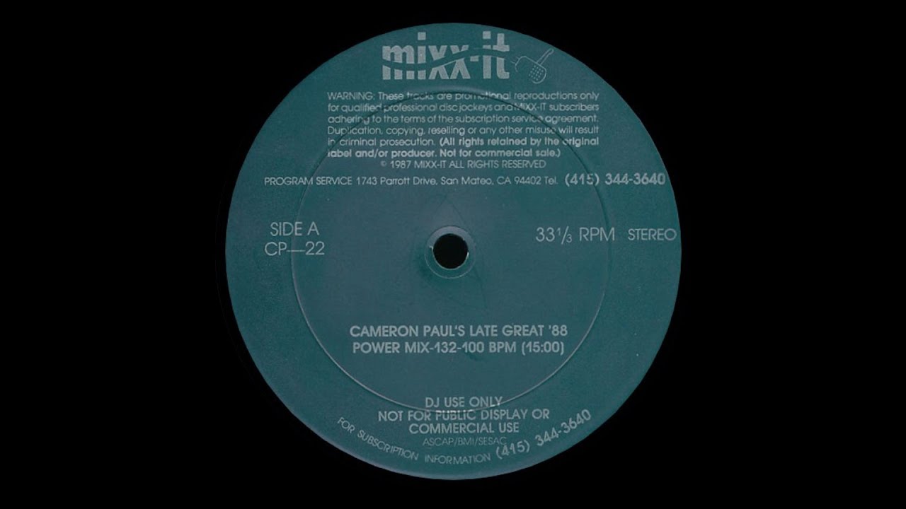 CAMERON PAUL'S LATE GREAT '88 POWER MIX - Mixx-It