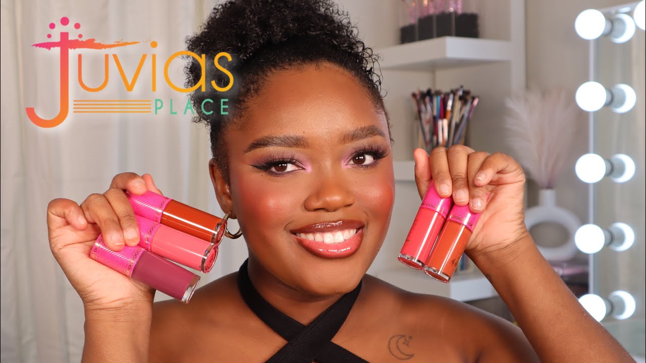 TRYING THE NEW JUVIA'S PLACE LIQUID BLUSHES!! (5 SHADES SWATCHED)