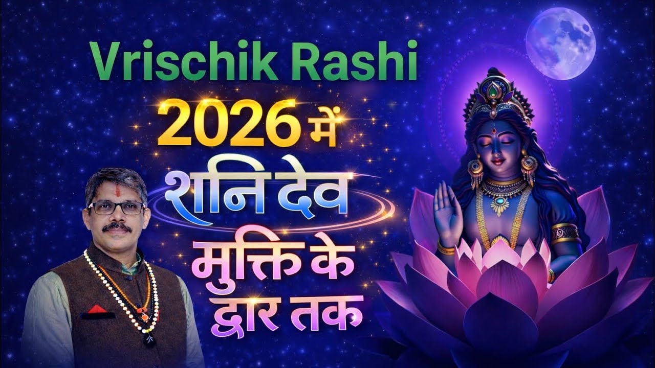 Vrischik Rashi Scorpio horoscope वृश्चिक राशि 2026 में शनि मोक्ष के द्वार तक ले जायेंगे आपको 
