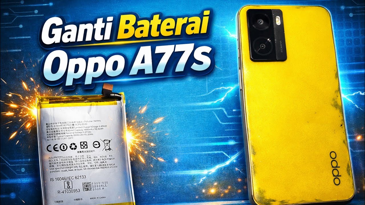 Oppo A77S Baterai Drop? Ini Cara Gantinya!