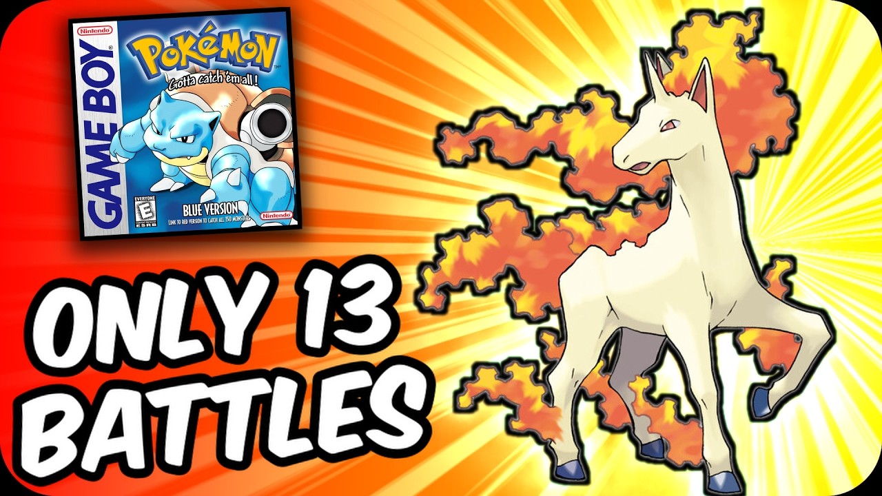 Сможет ли Rapidash пройти Pok&eacute;mon Red/Blue всего за 13 битв?