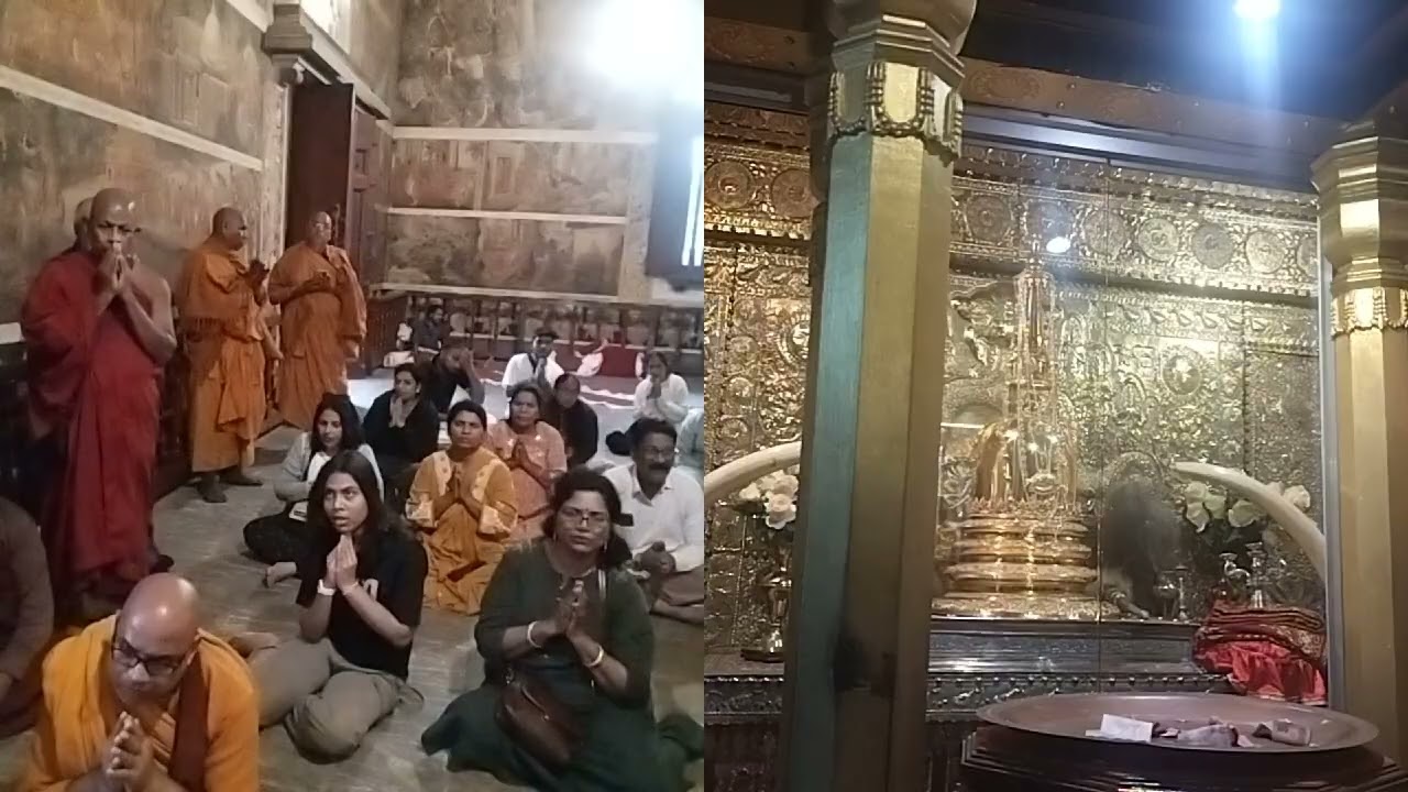 Part three lanka tour pratham din kelini buddhvihar me shil grahan aur puja vandana 