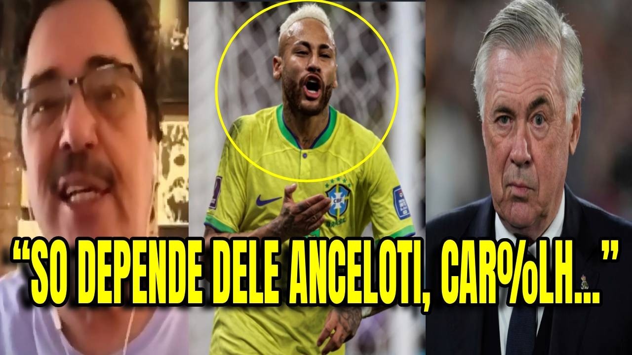 🚨 BATE BOCA ABSURDO! CASAGRANDE FALA DE NEYMAR NA COPA COM ANCELOTTI E O CLIMA ESQUENTA!