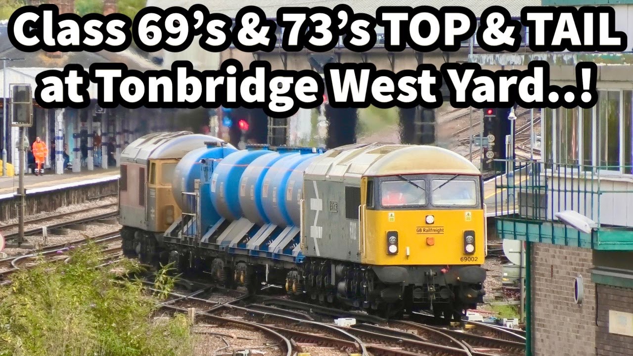Class 69's & 73's TOP & TAIL at Tonbridge West Yard 07/10/2022 69002 & 69004