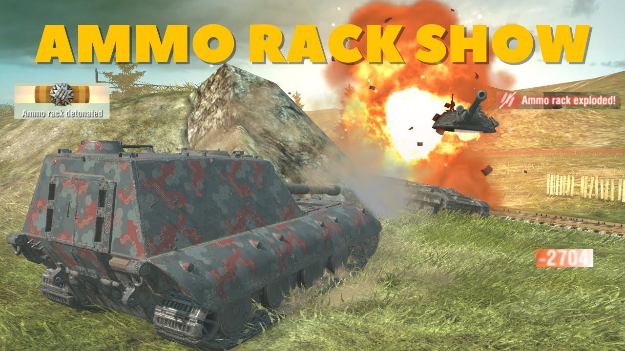 Ammo Rack Compilation | One Shot Show 💥🤯 | WoT Blitz