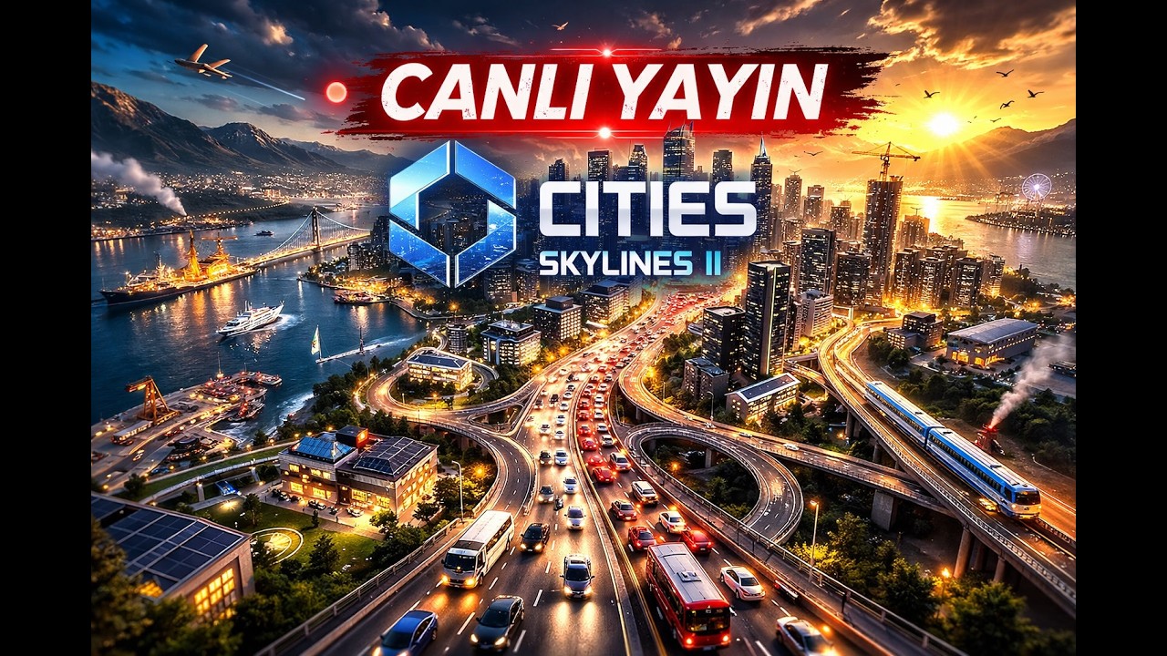 Cities Skylines 2 CANLI YAYIN nüfus artıyor!