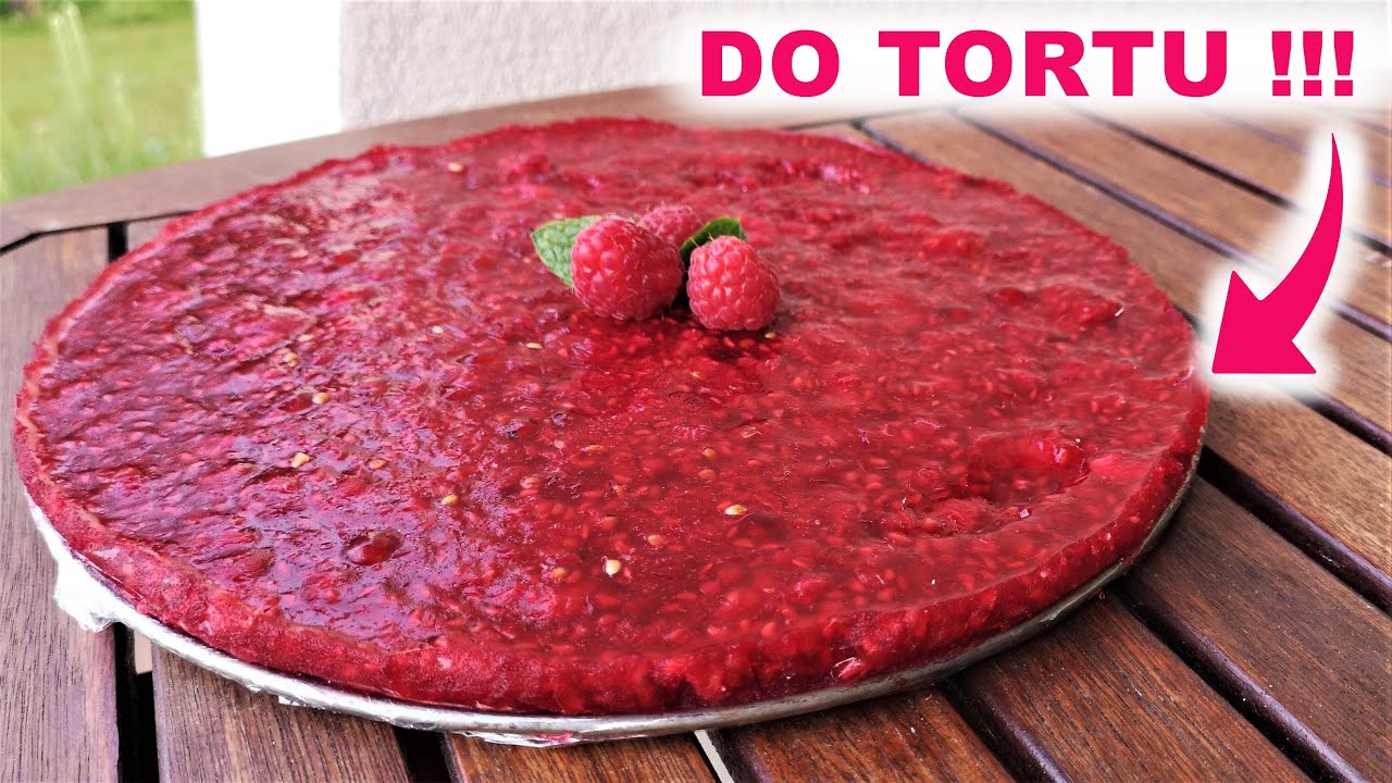 Żelka malinowa do tortów i deserów- tylko 5 składników💗 !!! 