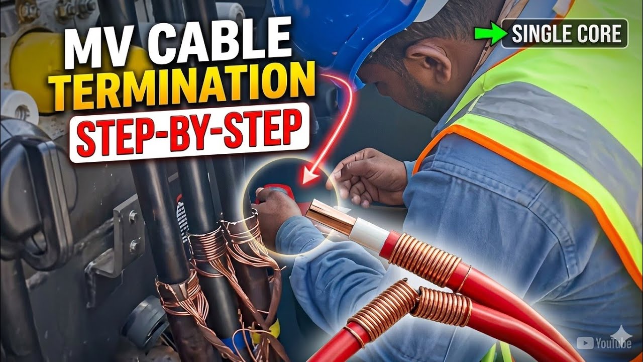 MV cable Terminatian single core | 300mm |lvmvskills.