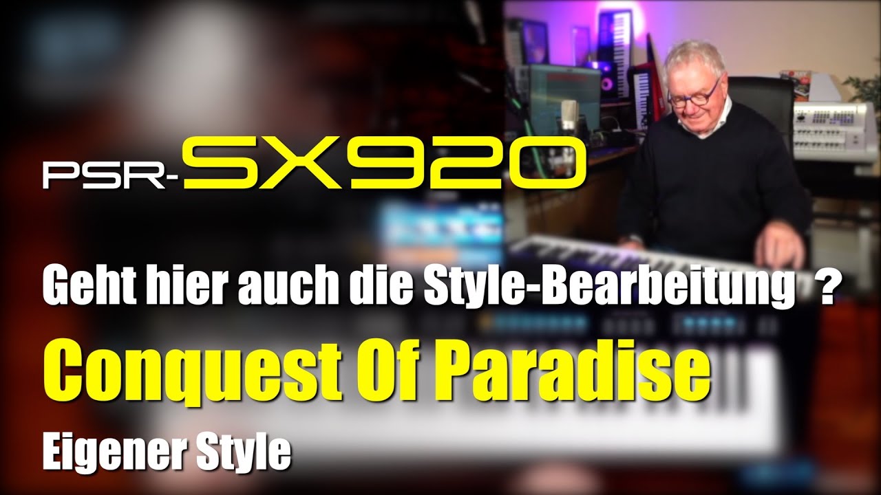 PSR-SX920 - Style-Bearbeitung - 