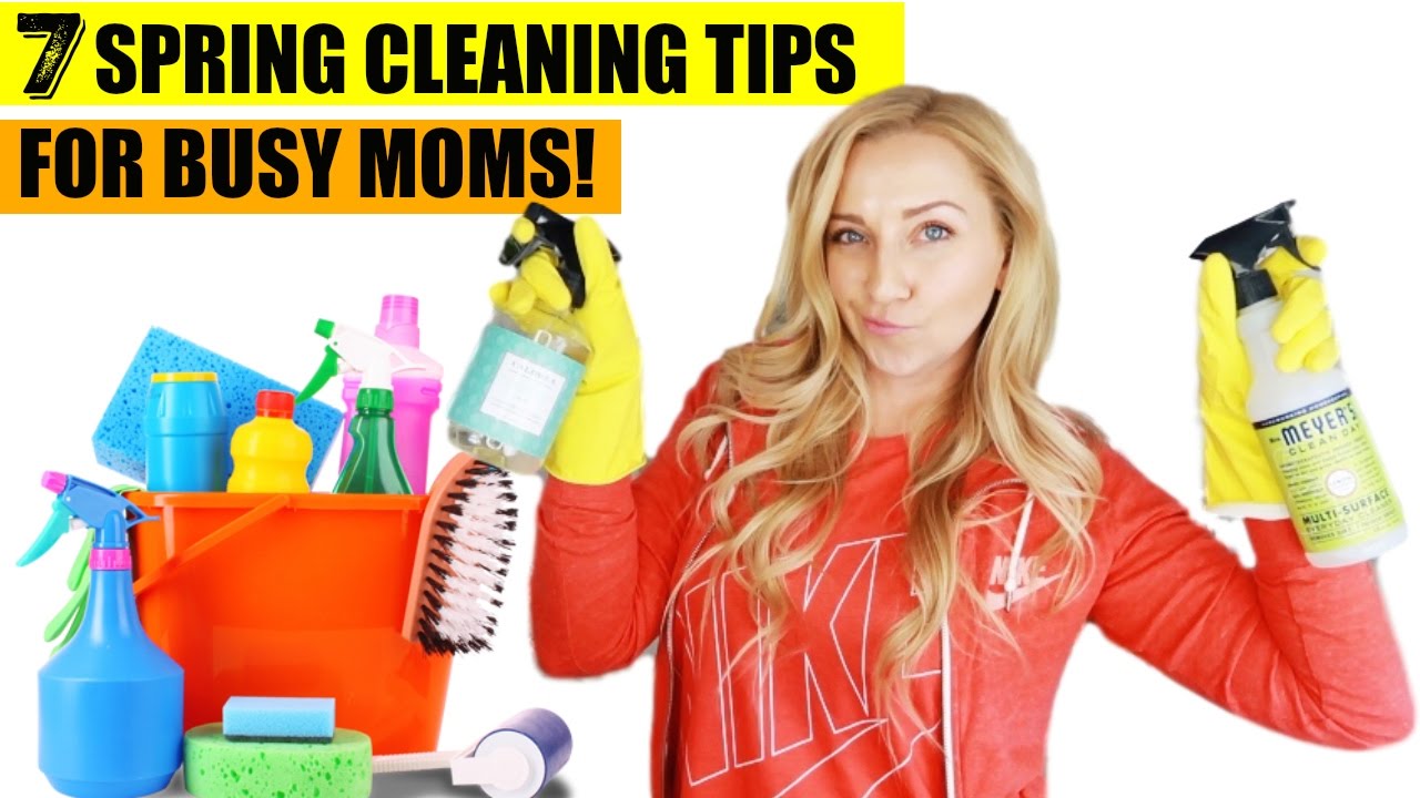 7 Spring Cleaning Hacks & Tips for Busy Moms! | Clean with Me!