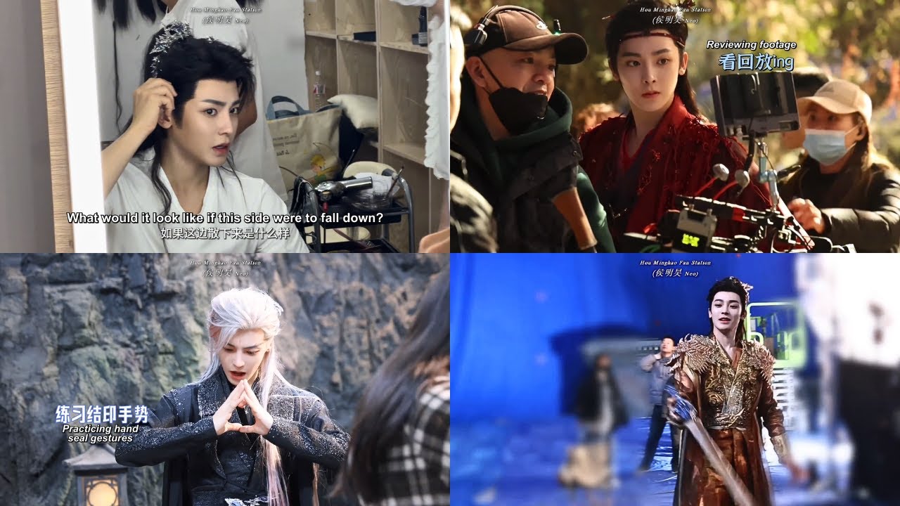 [ENG] Hou Minghao as Ji Bozai - Love in the Clouds (入青云) Behind-The-Scenes Compilation