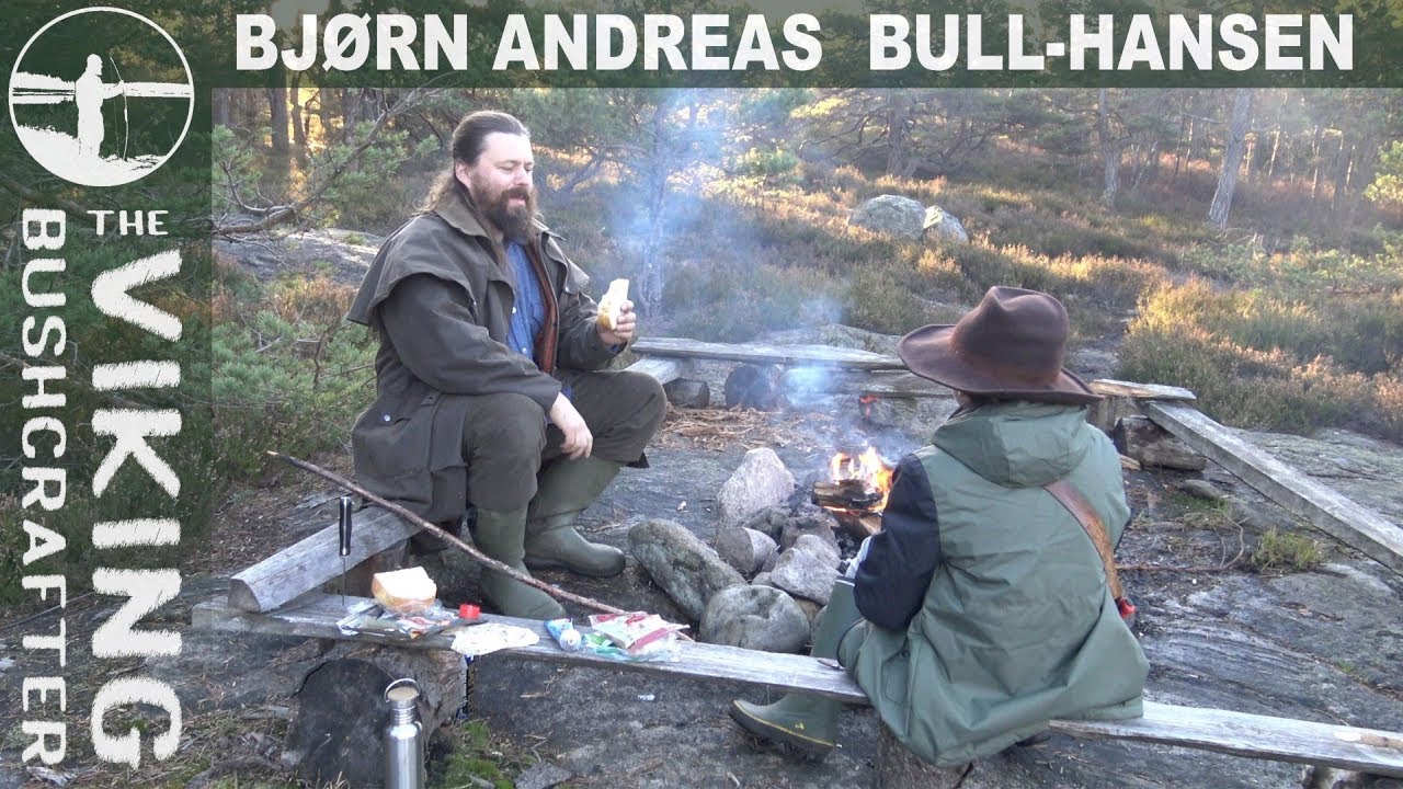 Father and Son Wild Camp and Bushcraft in Norwegian Wood