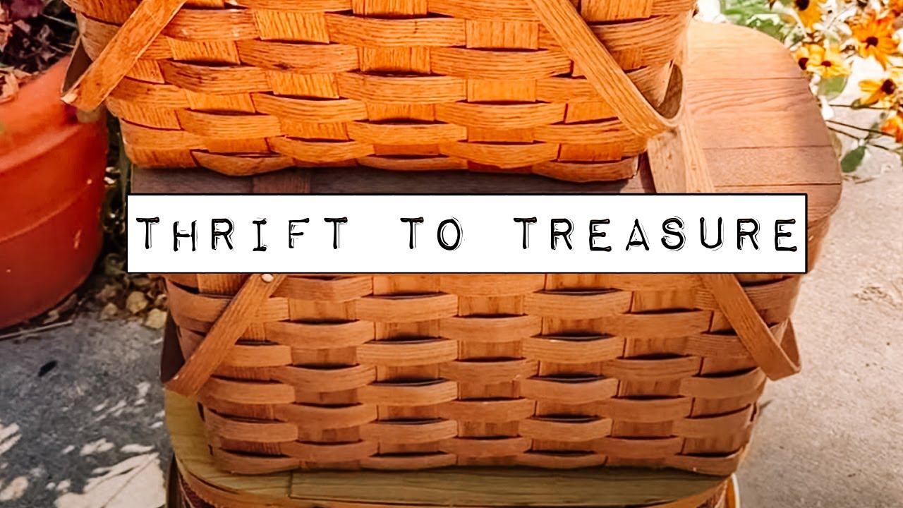 Thrift to Treasure - Upcycling Picnic Baskets