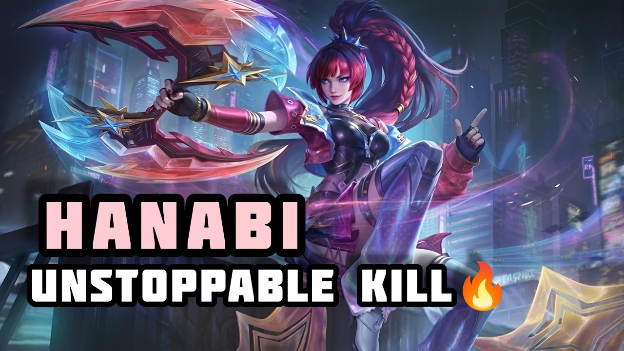 Hanabi Unstoppable Gameplay🔥Neonscape Icon Skin|Moba legends Bang Bang #mlbb #mobilelegends #viral 