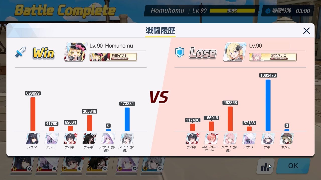 [ブルアカ][新S10][旬 小公主 椿 鶴誠 +水公主 水白子  進攻VS防守 椿 紅兔 水花 公主+ 八雲 咲!][22][戦術対抗戦-市街戦]