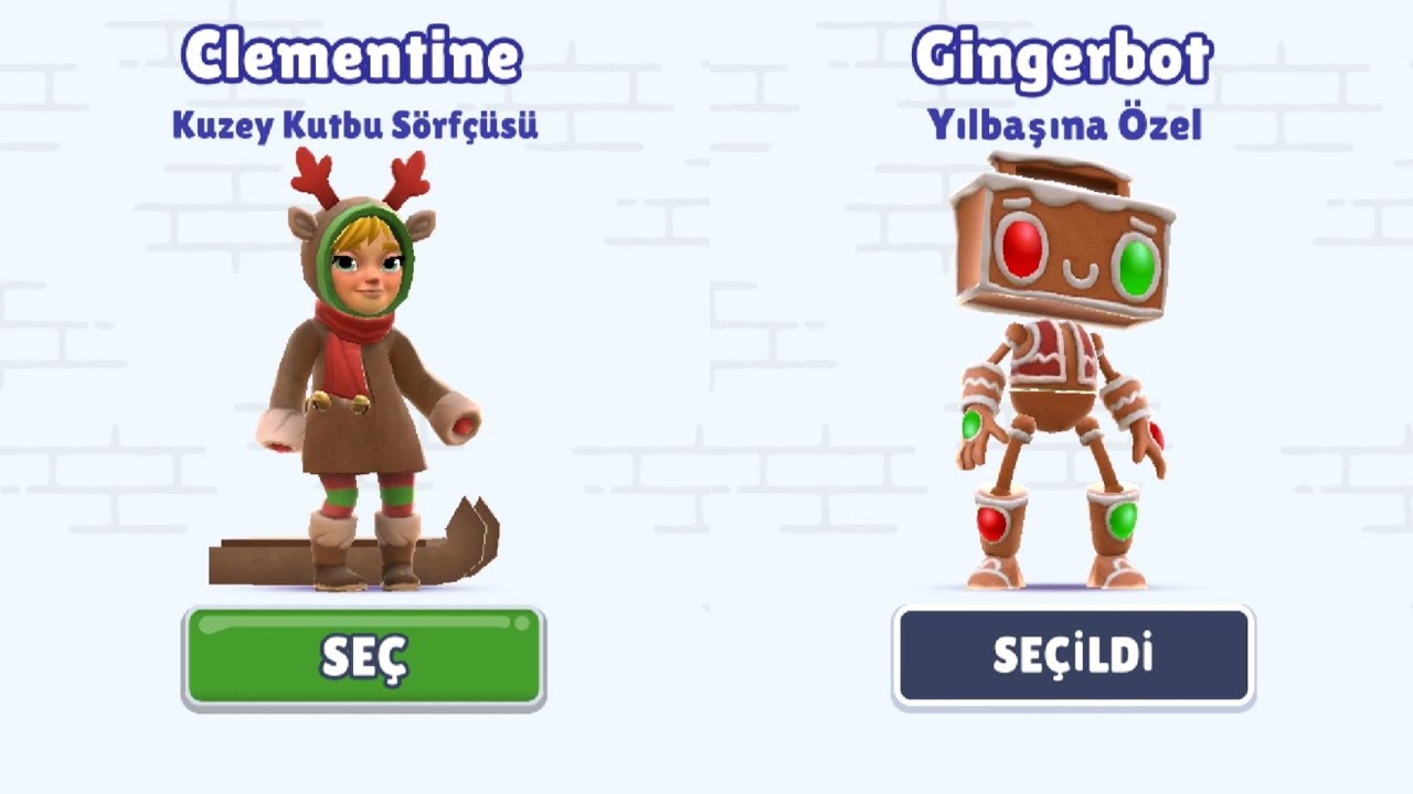 Subway Surfers North Pole 2021 Clementine and Gingerbot Gameplay