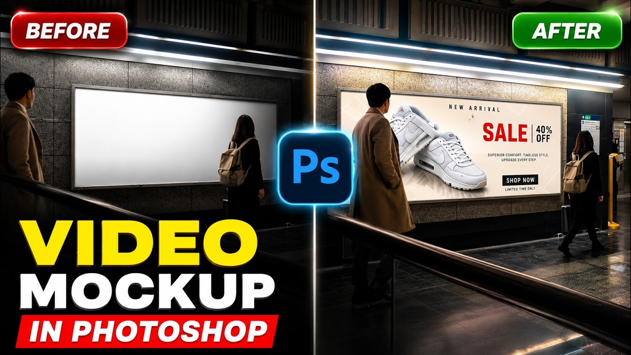 How to Create a Video Mockup in Photoshop (Step-by-Step Tutorial)