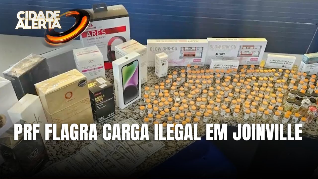 PRF flagra carga clandestina de anabolizantes em Joinville