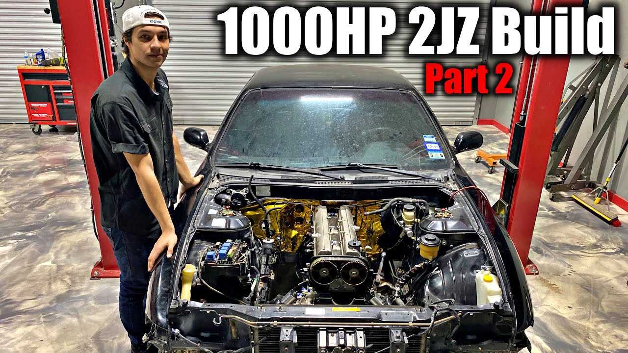 1000HP 2JZ 240SX Build Part 2: 2JZ Install