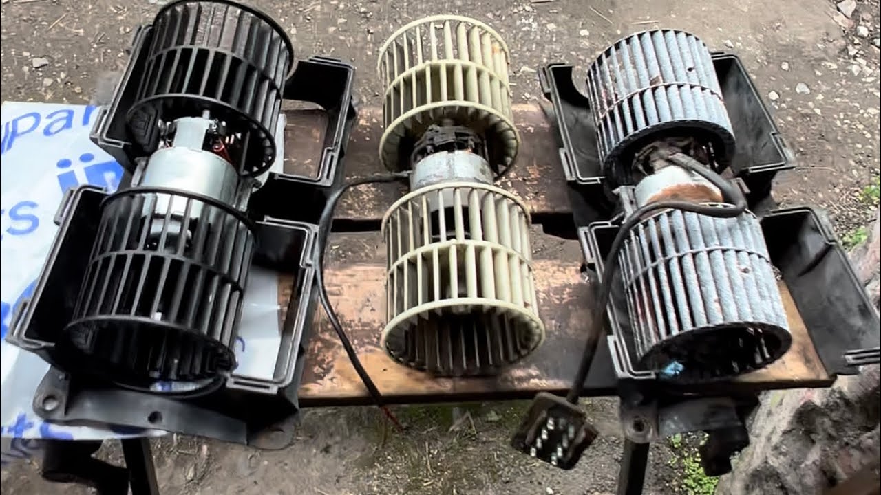 Mercedes R107 Heater Blower Motor installation + how to repair snapped studs & cracked plastic