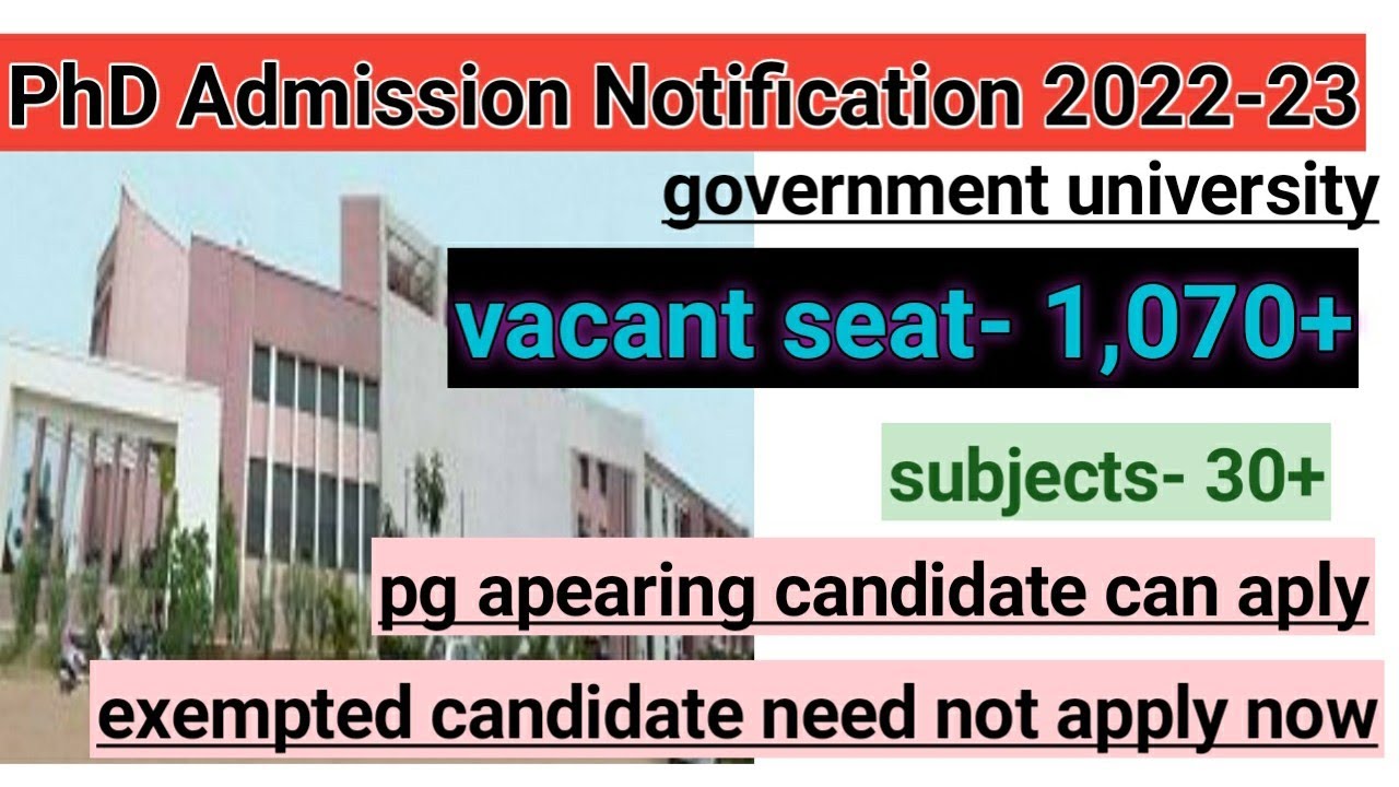 latest PhD Admission Notification 2022-23/ government university/MGU/ #phdadmission2022 #phd