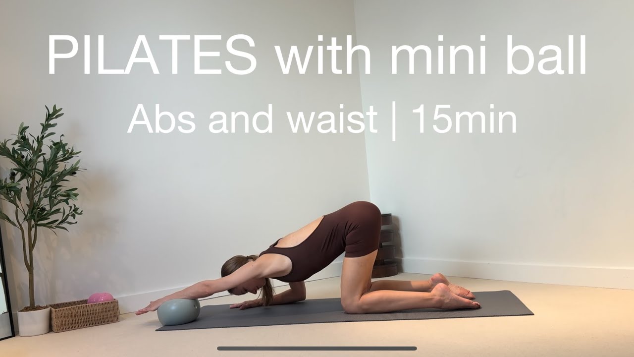 PILATES with mini ball |abs and waist | 15 min