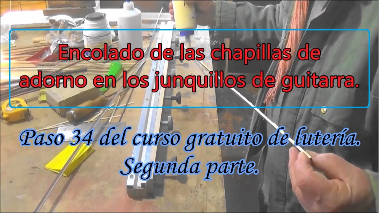Pegado de chapillas de adornos de los junquillos. Paso 34 parte 2